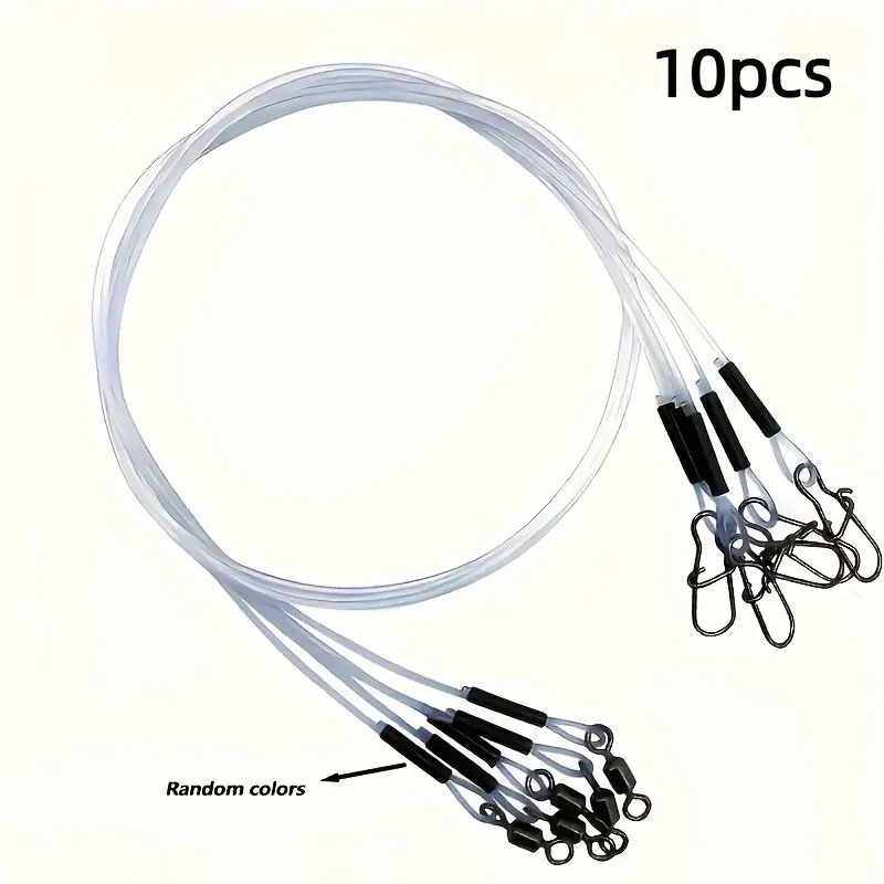 Freshwater Line - 10pcs Heavy-Duty Fluorocarbon Fishing Leader Line