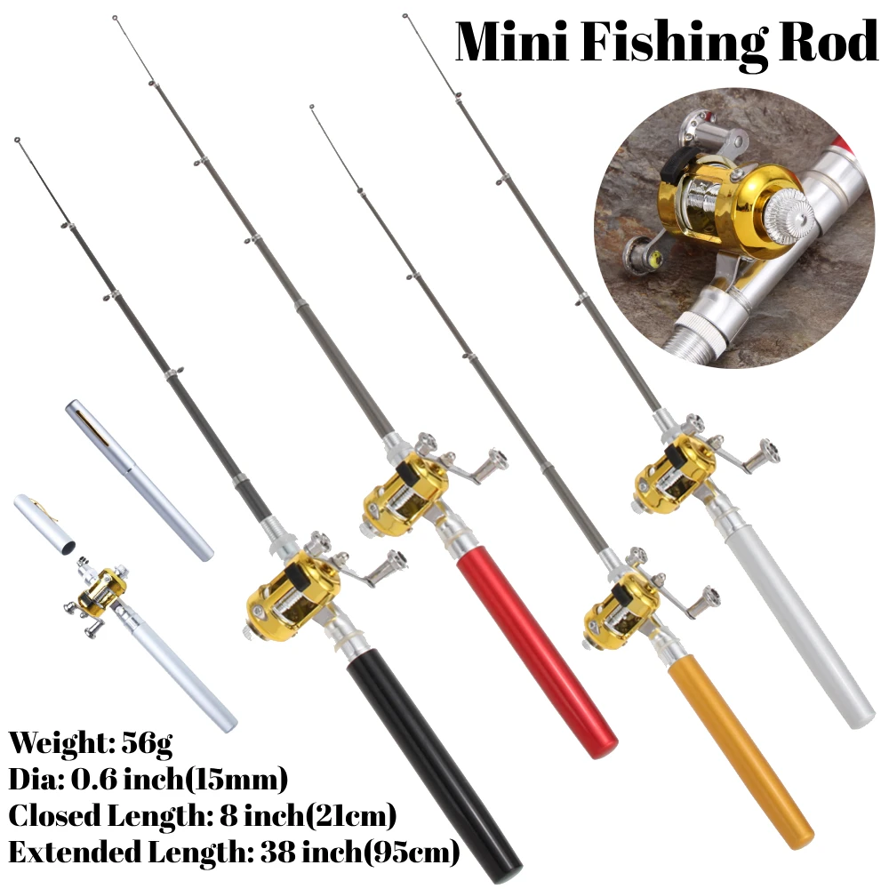 Penn Reel Fierce - Outdoor Mini Fishing Rod Portable Pocket