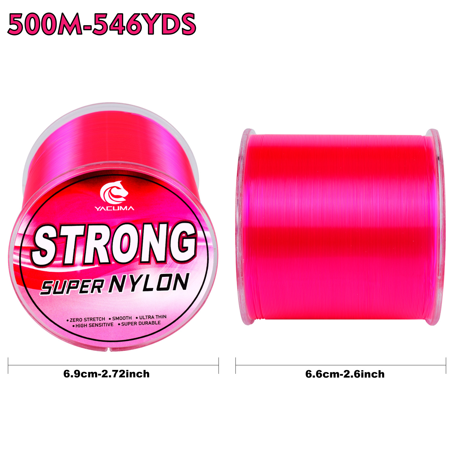 YACUMA 500M-546YDS Strong Pink - огляд і ціна Freshwater Line